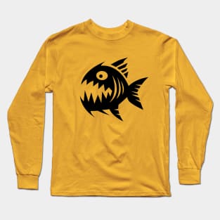 Autoscum Piranha [Black] Long Sleeve T-Shirt